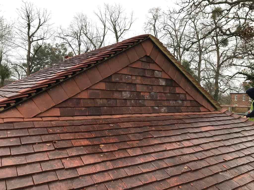 This is a photo of a slate roof. This work was carried out by Leicester Roofing Services