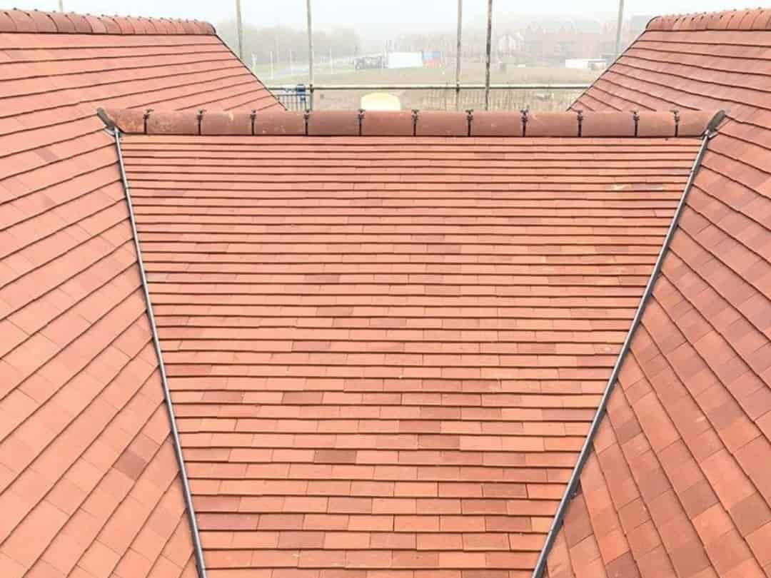 This is a photo of a pitch roof installation. This work was carried out by Leicester Roofing Services